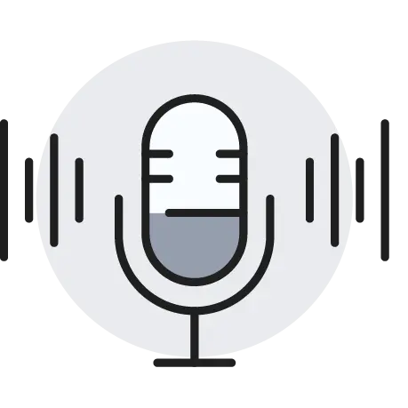 Icon of a microphone.