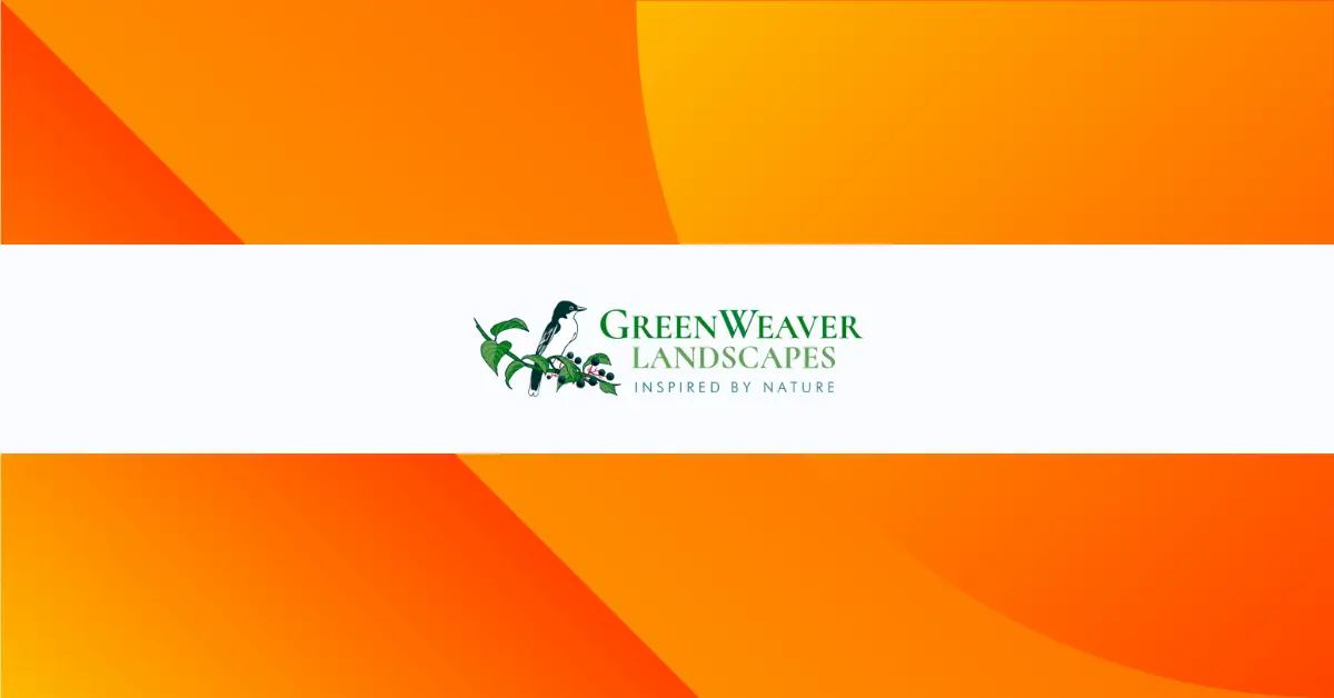 GreenWeaver Landscapes, Inspired by Nature logo.